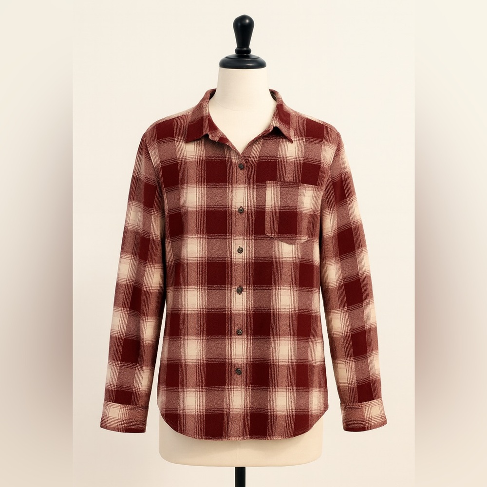 Active Usa Boutique Plaid Top size M